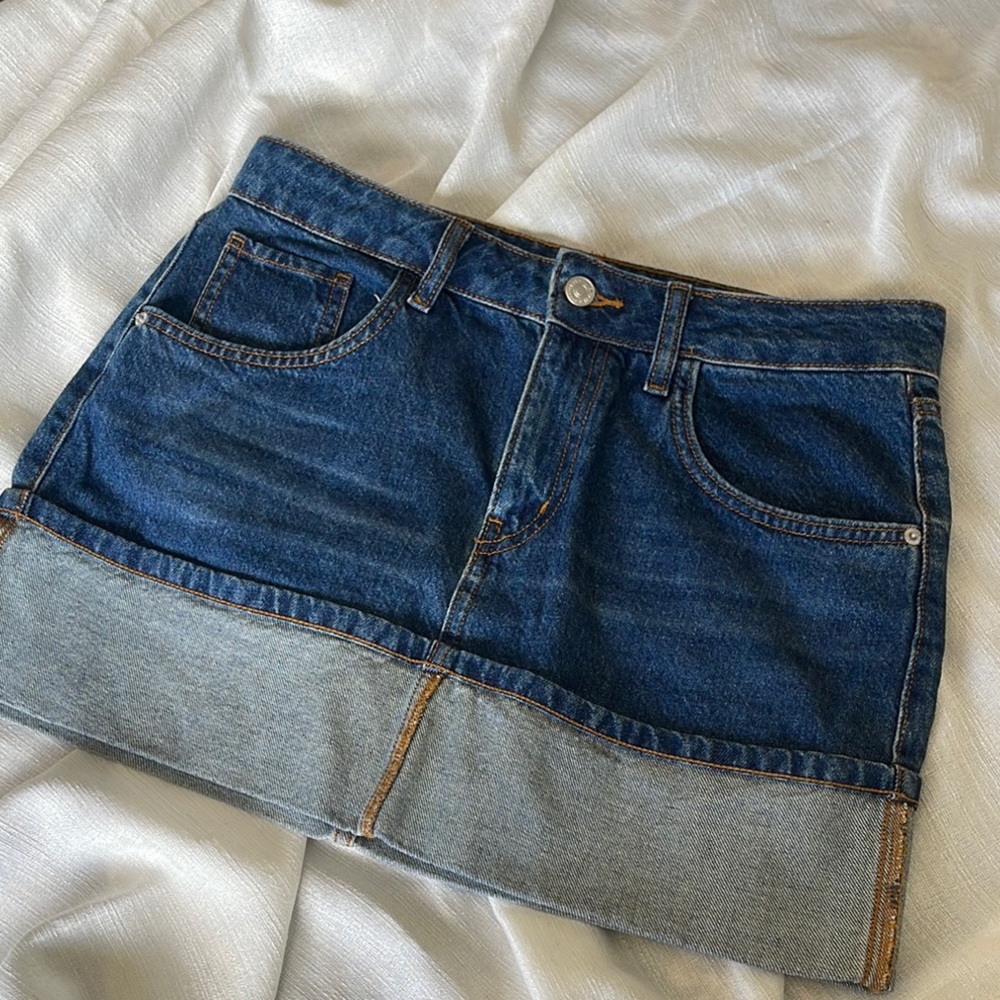 Forever 21 Blue Denim Mini Skirt